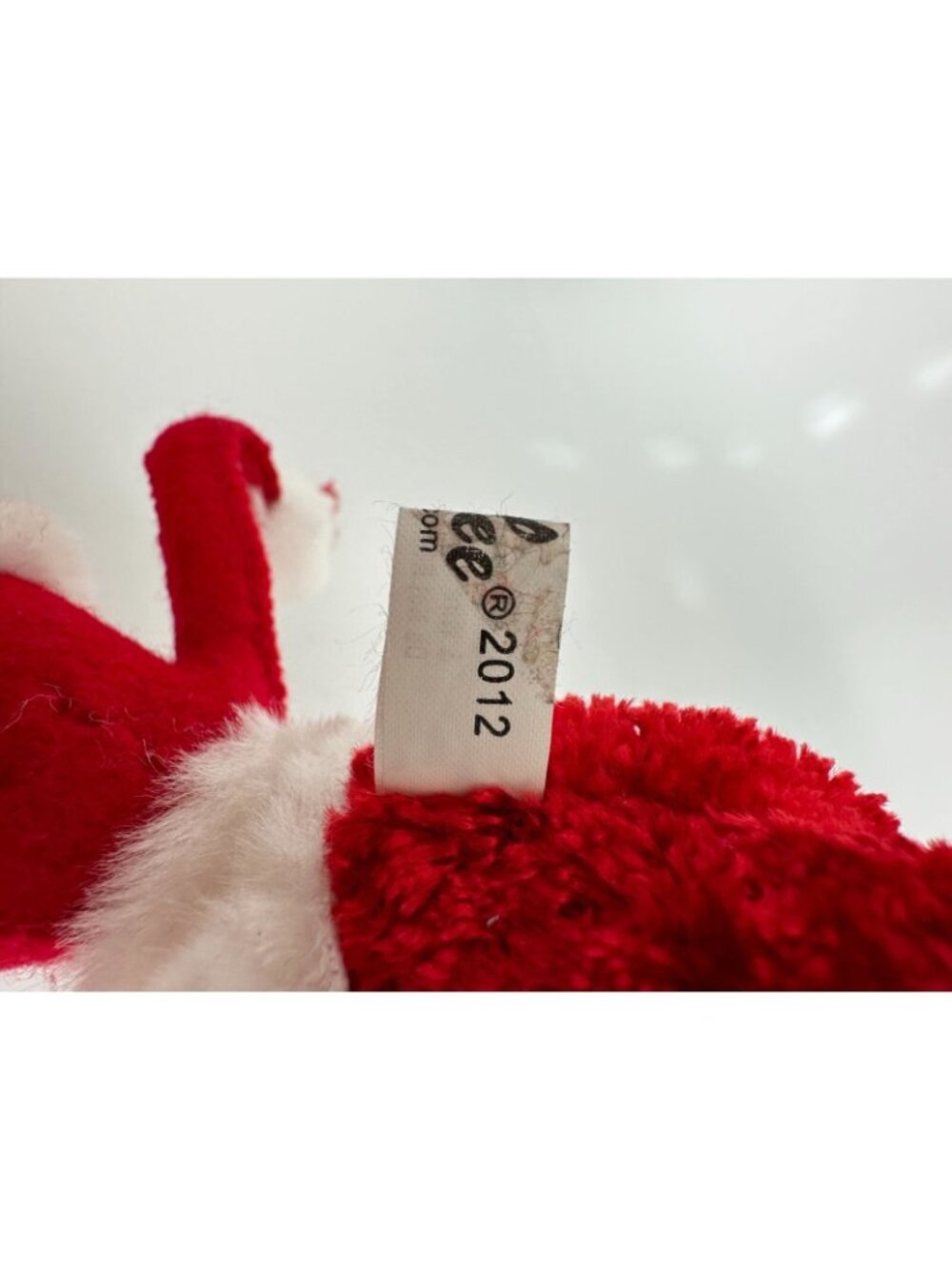 Annalee 2012 Christmas Elf Doll Red White Santa Outfit Holly Brown Hair Poseable - Picture 6 of 8